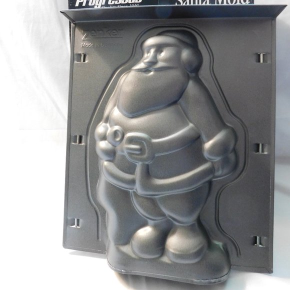 Vintage Progressus Zenker Santa Claus Mold Tin - Picture 5 of 9
